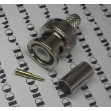 CONECTOR BNC MACHO PARA CRIMPAR RG59 75R TOWER