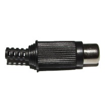 10 un. CONECTOR RCA FEMEA PRETO/AMARELO EMETAL