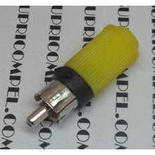 CONECTOR RCA MACHO AMARELO EMETAL