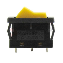 13101 MFTCS1S CHAVE INTERRUPTOR 6A GANGORRA AMARELA MARGIRIUS