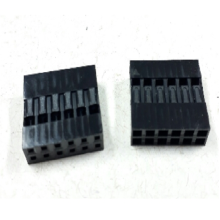 CONECTOR MODU DUPLO 2 x 6 VIAS 2,54mm PRETO