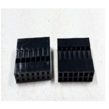 CONECTOR MODU DUPLO 2 x 7 VIAS 2,54mm PRETO