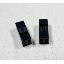 CONECTOR MODU DUPLO 2 x 2 VIAS 2,54mm PRETO